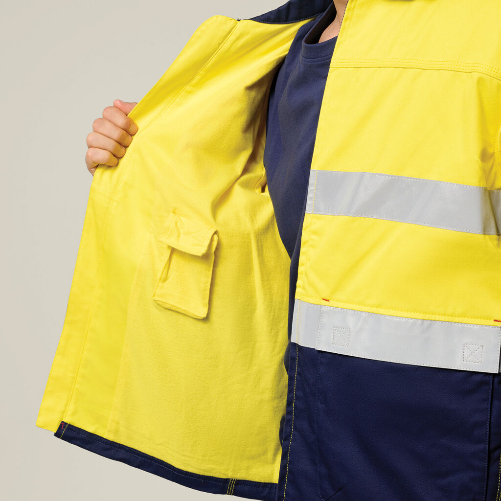 Core Hi-Vis 2 Tone Cotton Drill Taped Jacket