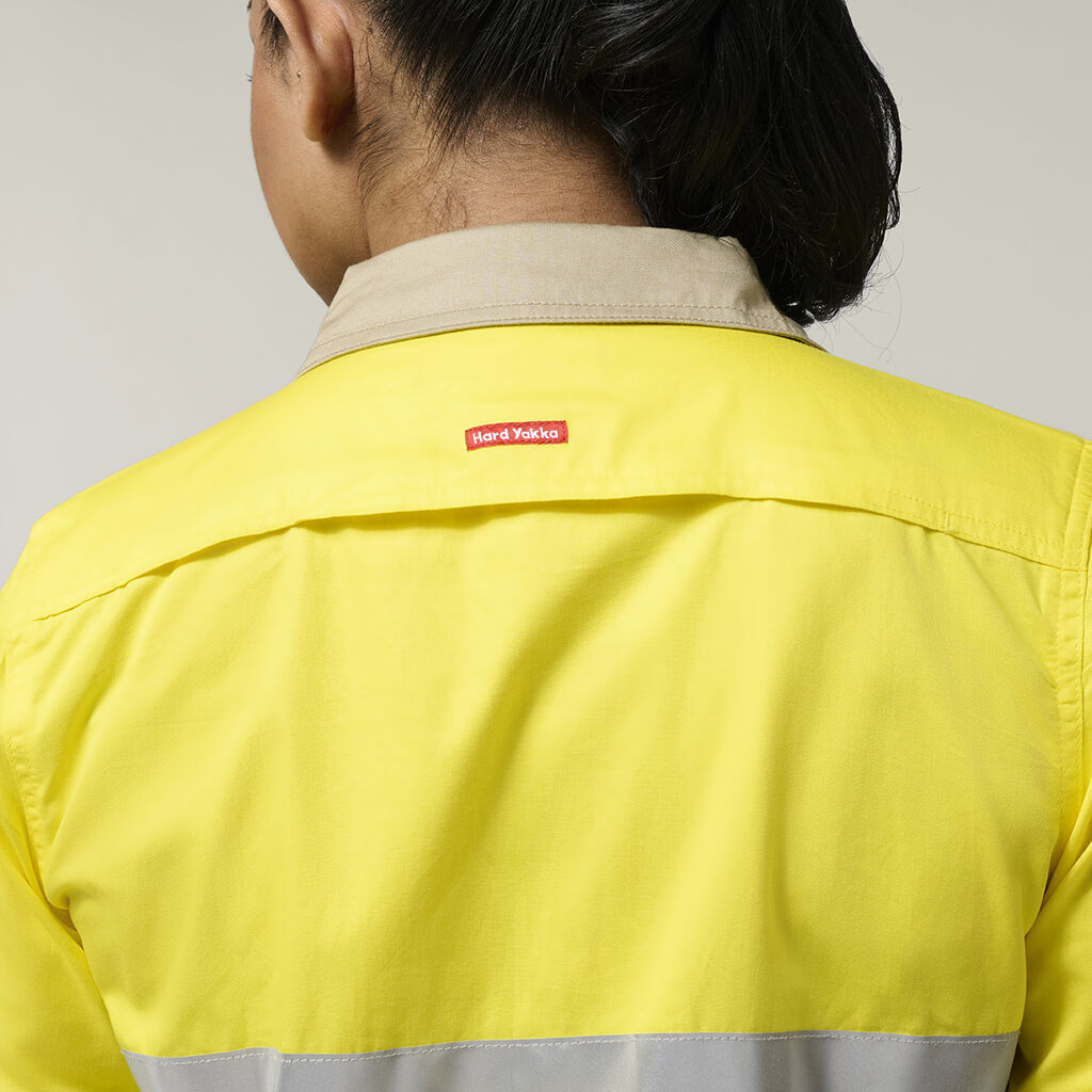 Women's Hi-Vis Lightweight 2 Tone Taped Long Sleeve Shirt