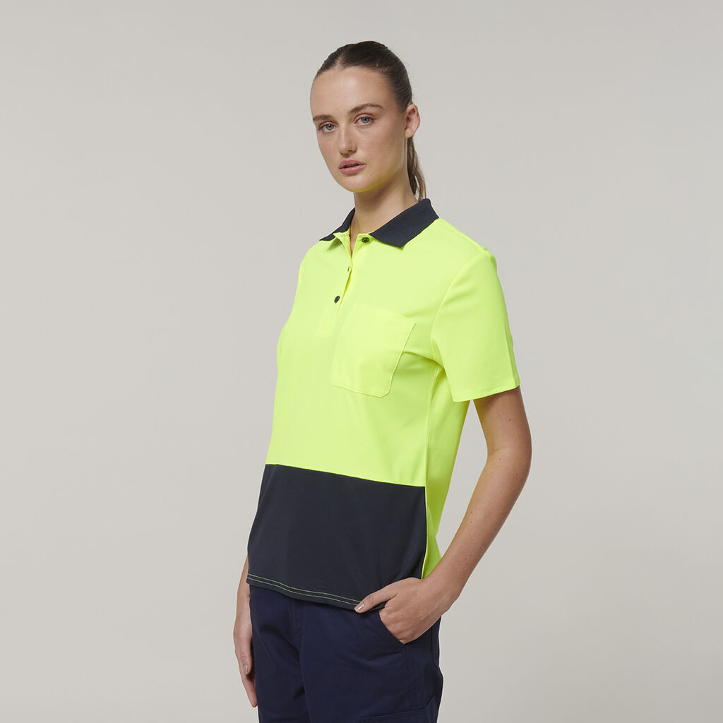 Womens  Short Sleeve Hi Vis Polo 