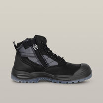 Nite Vision Hi Vis Lace Up Steel Toe Safety Boot - Black