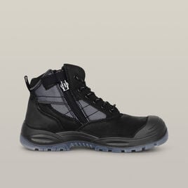 Nite Vision Hi Vis Lace Up Steel Toe Safety Boot - Black