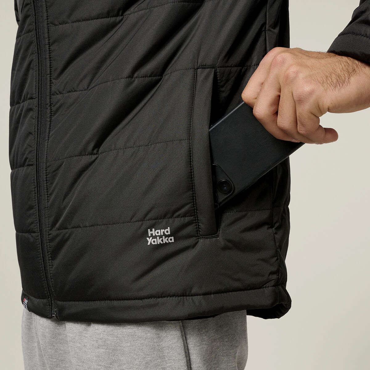 【BLACK2】Hooded padded jkt Hooded Puffer Jacket 2.0 | Hard Yakka New Zealand
