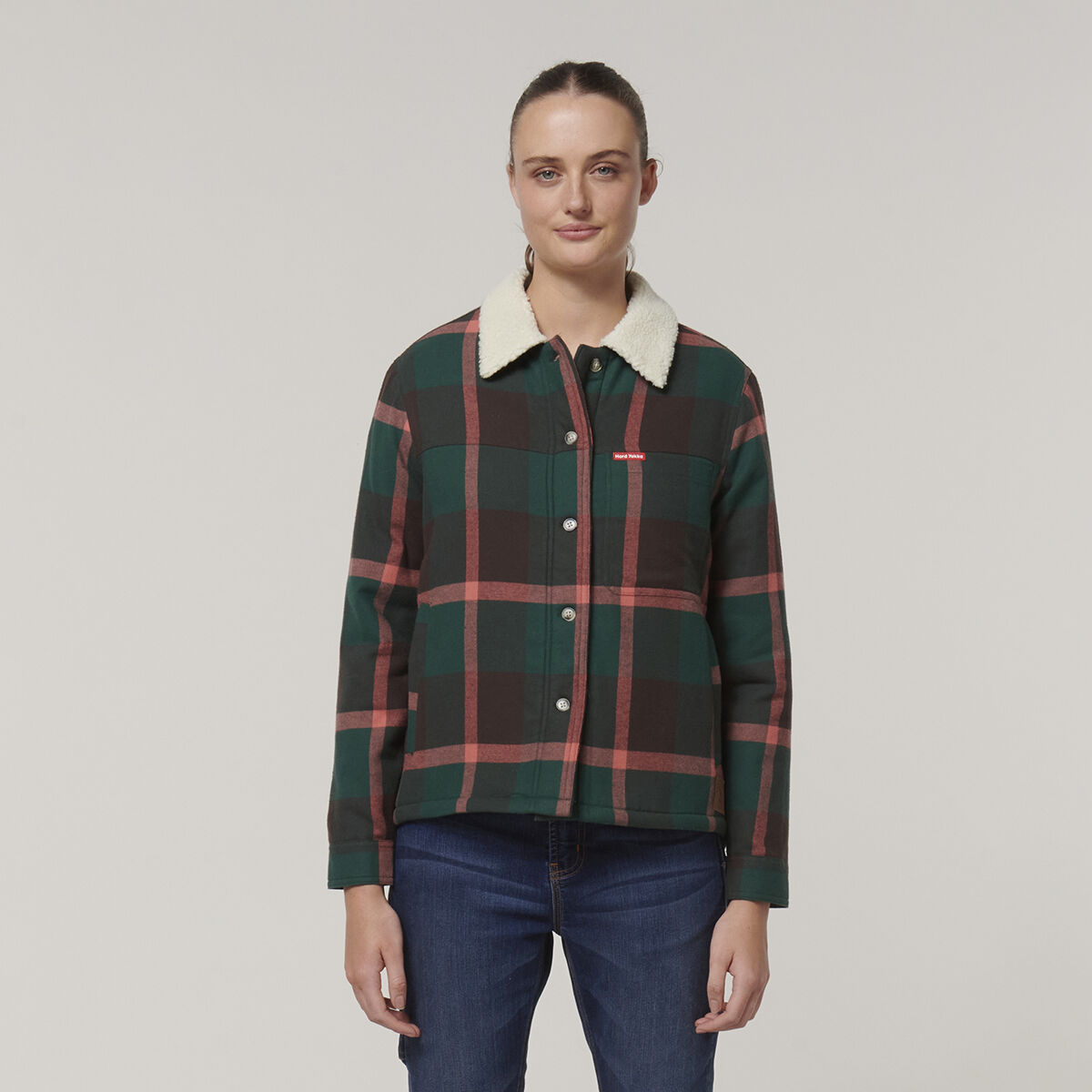 Womens trucker jacket sherpa top