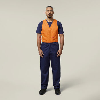 Hi-Vis 2Tone Action Back Cotton Drill Overall