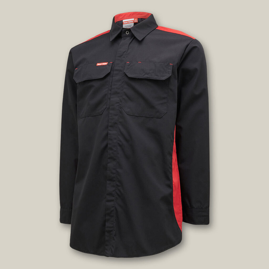 Shirt Contrast Lightweight PC Long Sleeve Dome