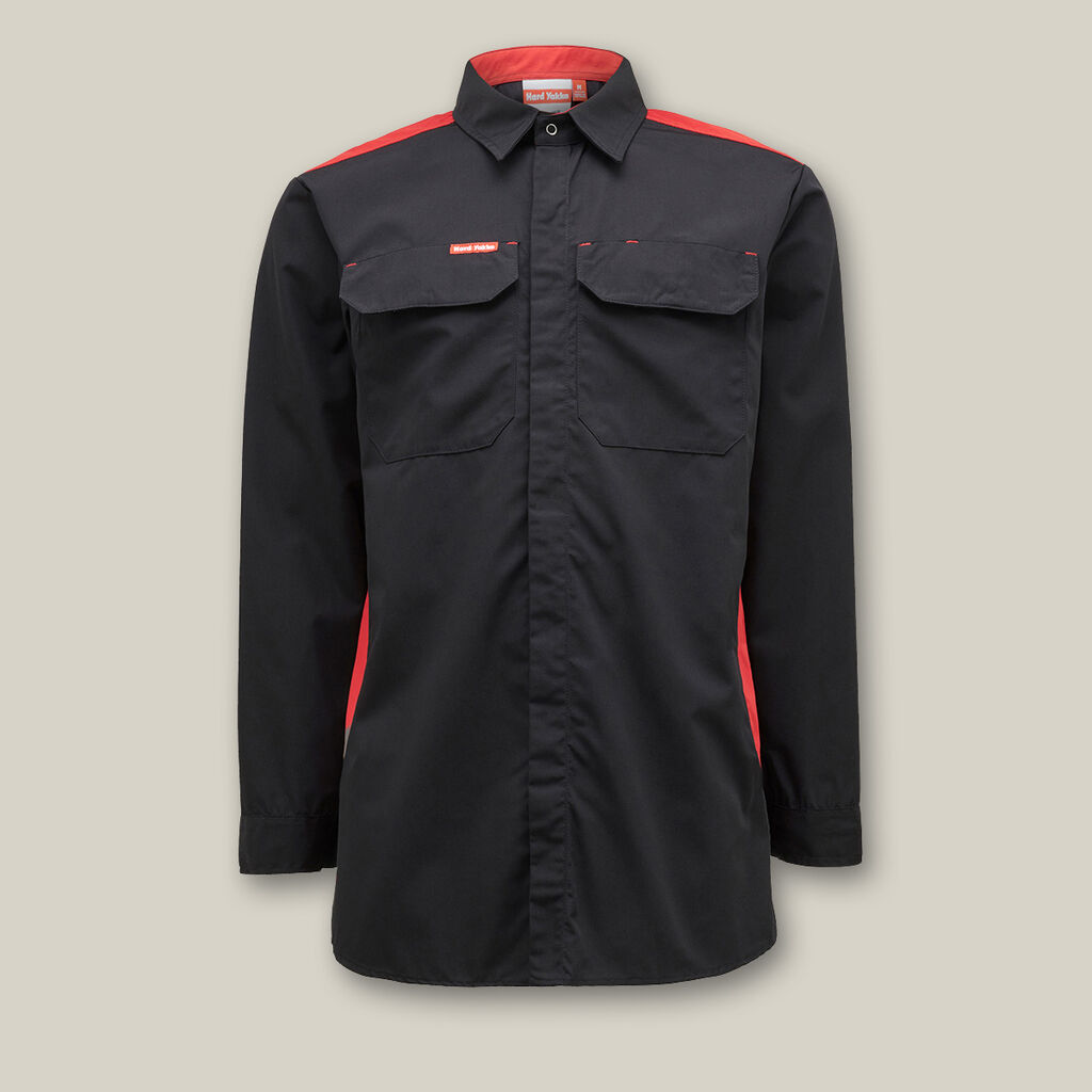 Shirt Contrast Lightweight PC Long Sleeve Dome