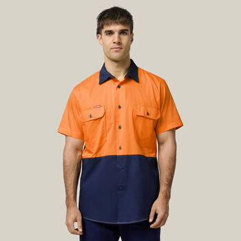 Core Hi-Vis 2 Tone Vented Short Sleeve Shirt