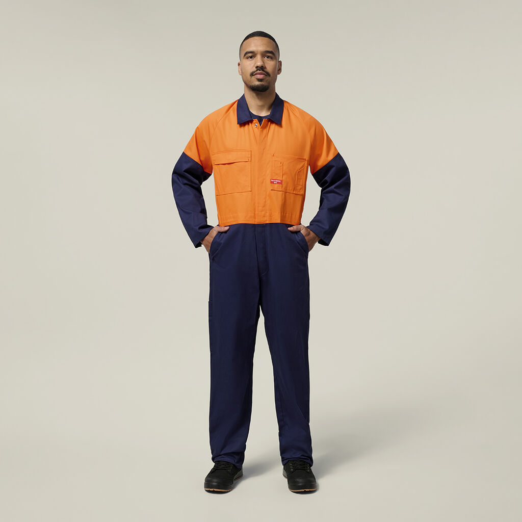 Hi-Vis 2Tone Cotton Drill Coverall