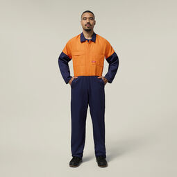 Hi-Vis 2Tone Cotton Drill Coverall