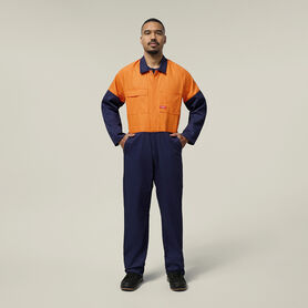 Hi-Vis 2Tone Cotton Drill Coverall