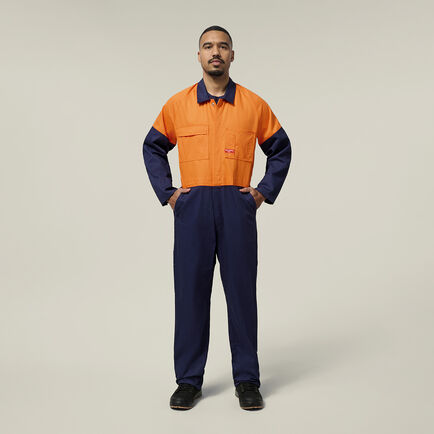 Hi-Vis 2Tone Cotton Drill Coverall