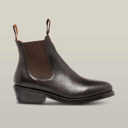 Women's Mustang Signature Pull-up Leather Boot - Brown