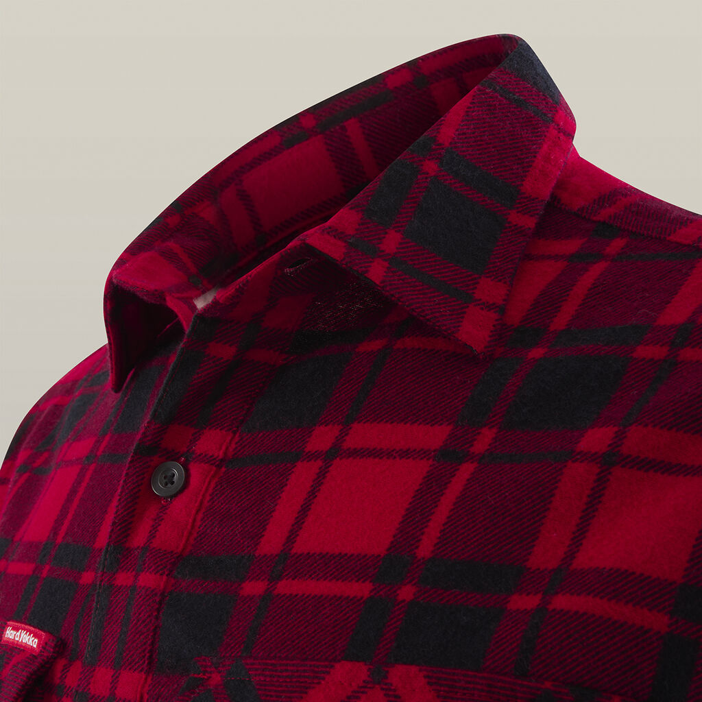 Core Long Sleeve Closed Front Check Flannel Shirt