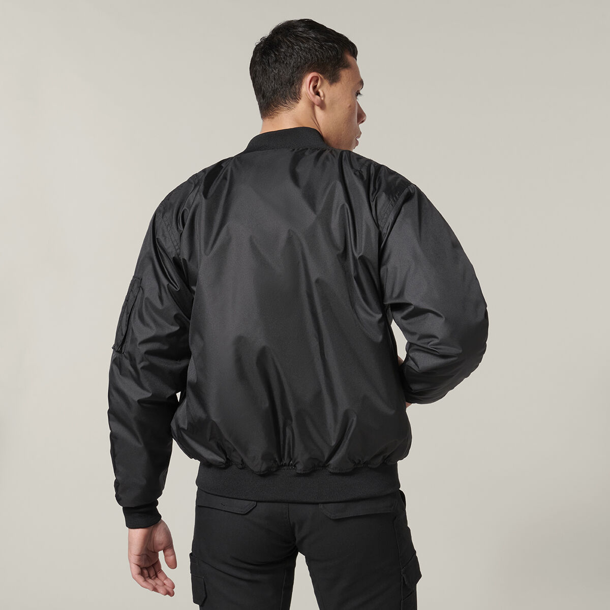Black waterproof bomber jacket online
