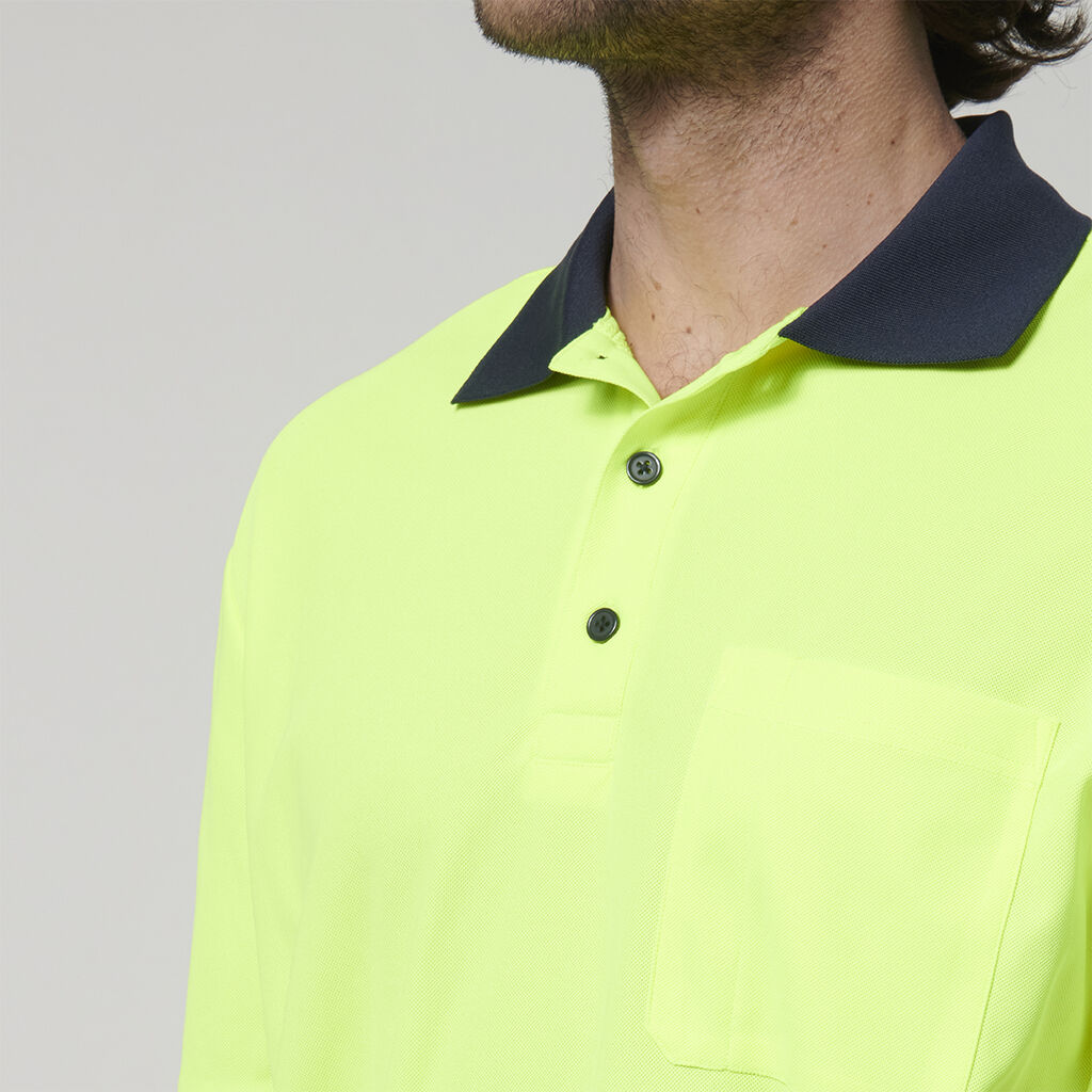 Mens Short Sleeve Hi Vis Polo