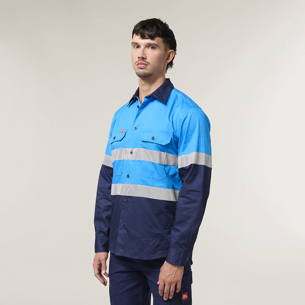 Core Long Sleeve Lightweight Spliced Taped Vented Drill Shirt