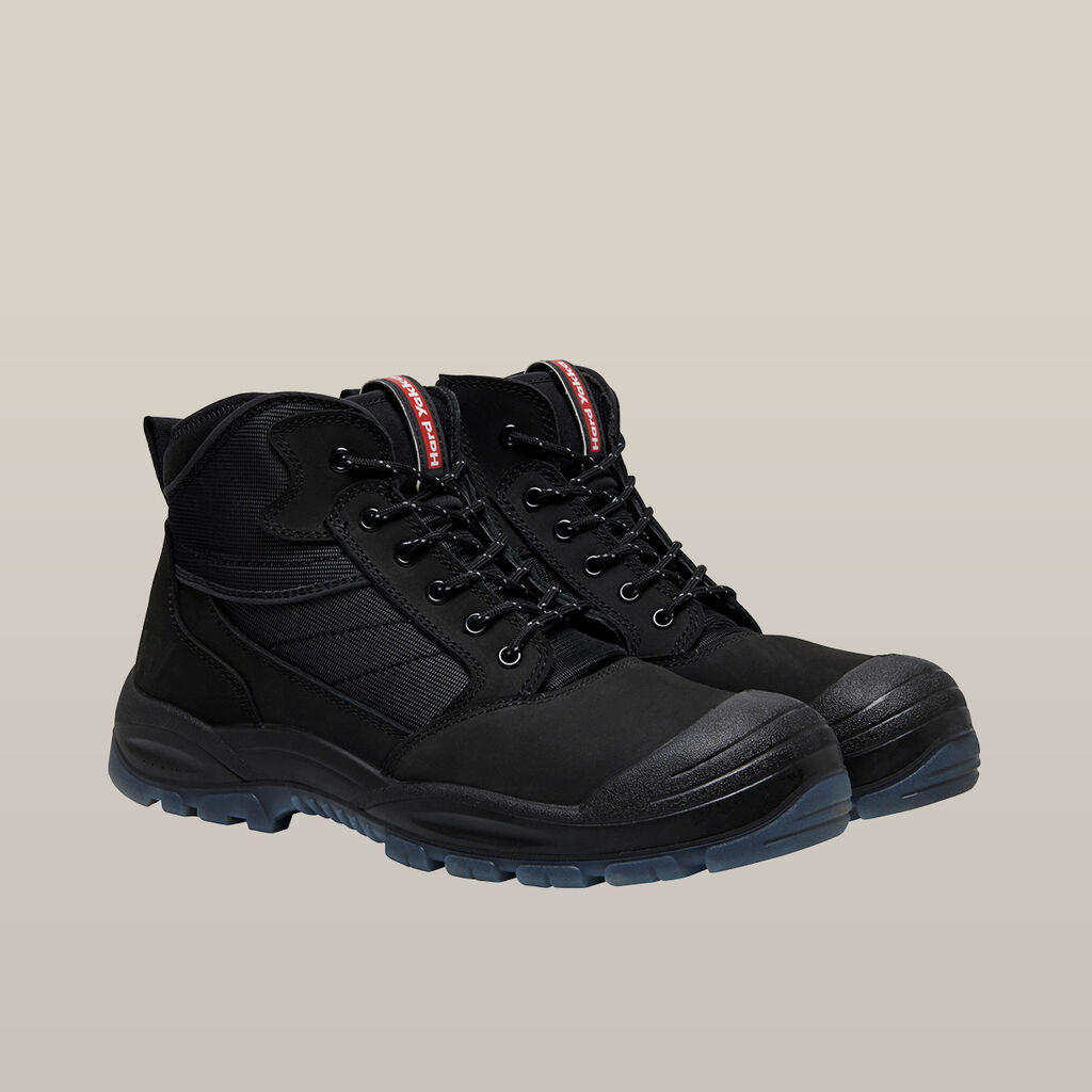 Nite Vision Hi Vis Lace Up Steel Toe Safety Boot - Black