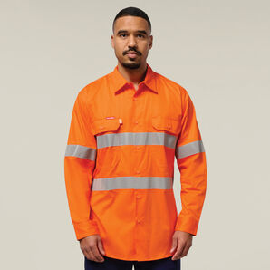 Core Hi-Vis Taped Vented Cotton Twill Shirt