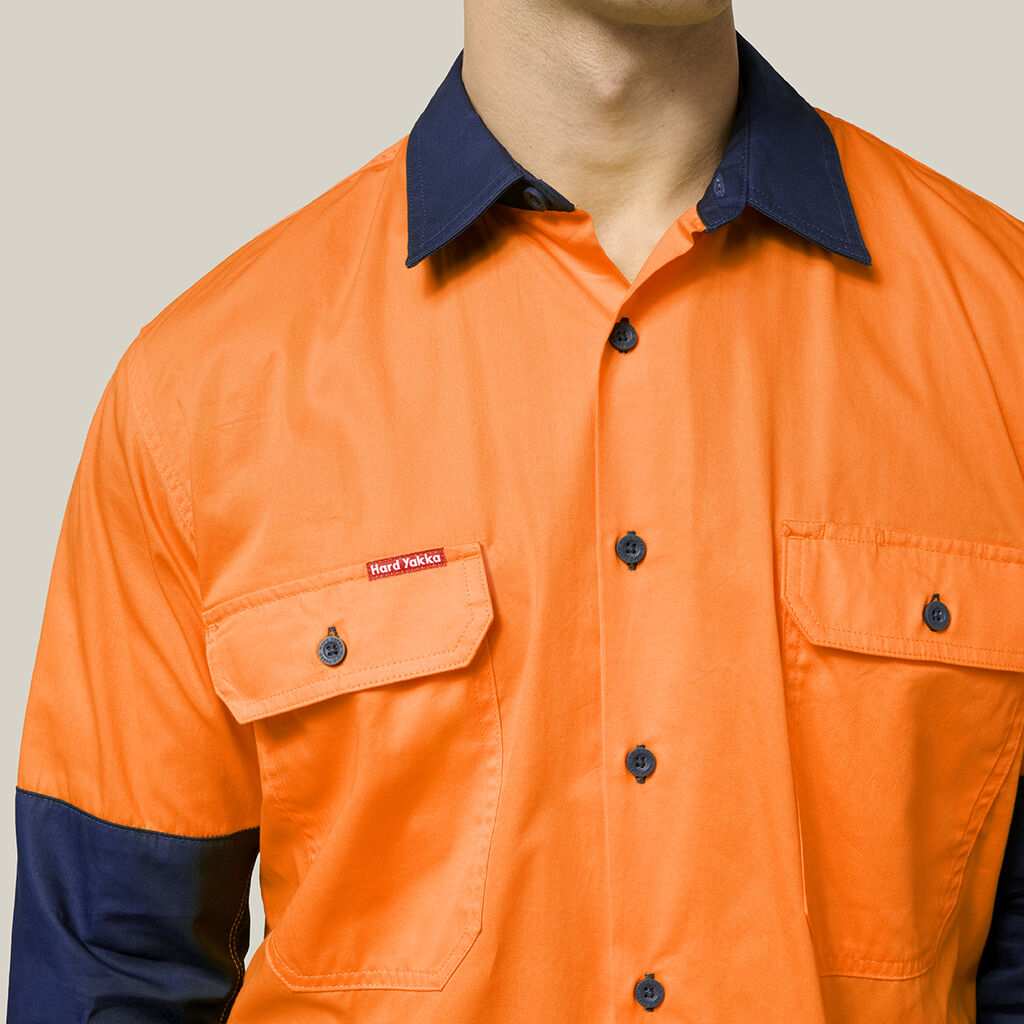 Core Hi-Vis 2 Tone Vented Long Sleeve Shirt