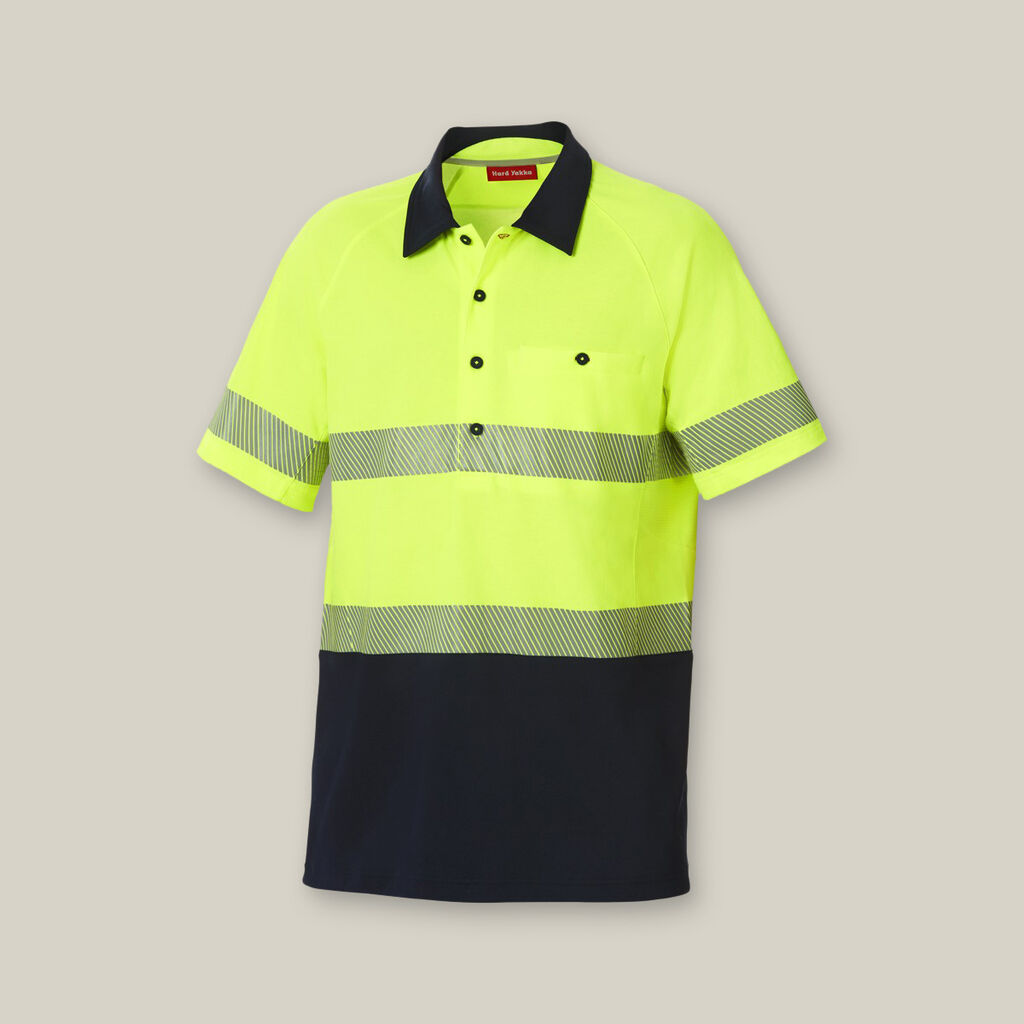 Core Hi-Vis 2 Tone Taped Vented Short Sleeve Polo
