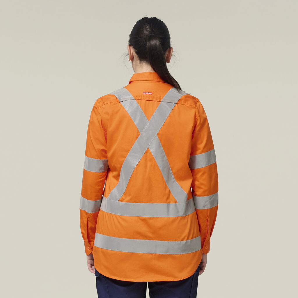 Women's Core Biomotion Hi-vis Taped Long Sleeve Cross Back