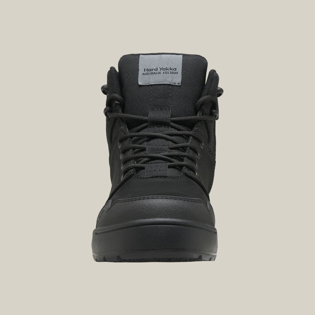 Women's Evolution Lace Up & Side Zip 5" Steel Toe Safety Boot - Black