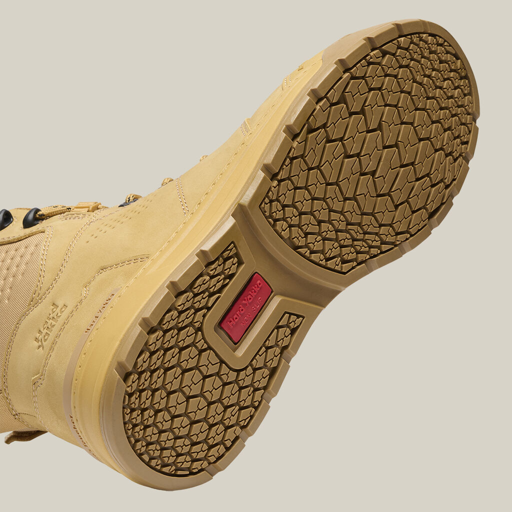 Evolution Lace Up & Side Zip 6" Steel Toe Safety Boot - Wheat