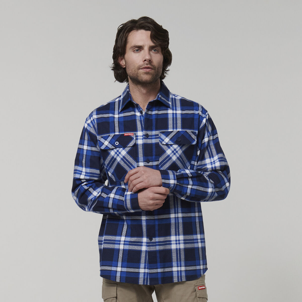 Long Sleeve Check Flannel | Hard Yakka Australia