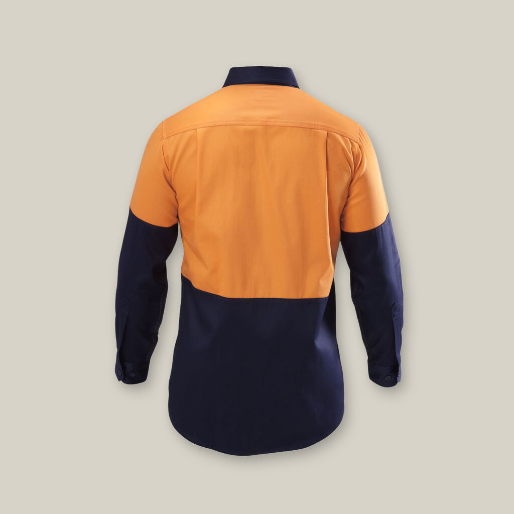 Hi Vis 2Tone Long Sleeve Drill Shirt
