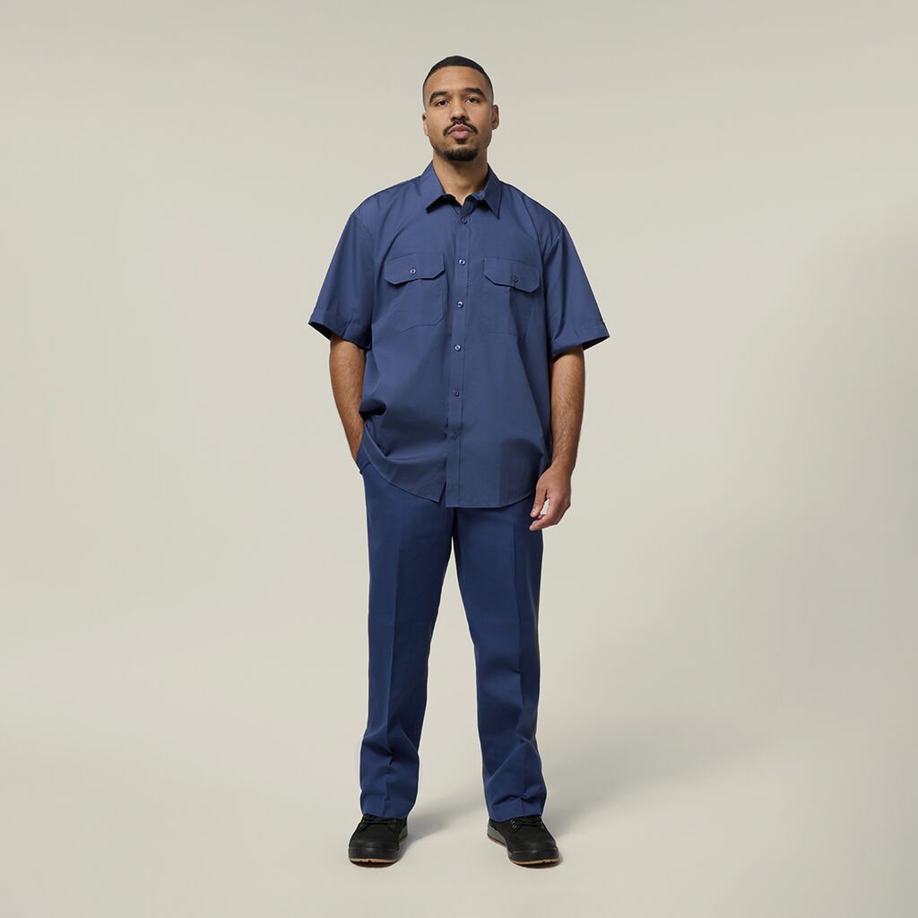Permanent Press Plain Front Pant