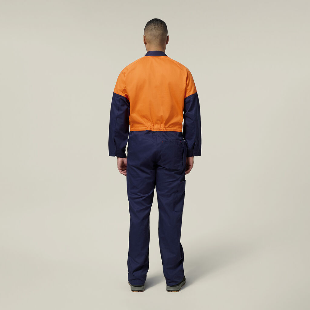Hi-Vis 2Tone Cotton Drill Coverall