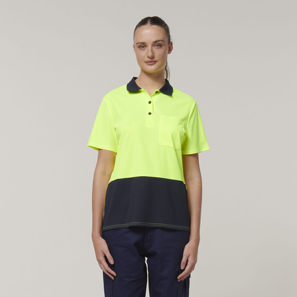 Womens  Short Sleeve Hi Vis Polo 
