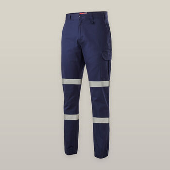 Work Pants Men Construction with Reflective Stripes Cargo Pants