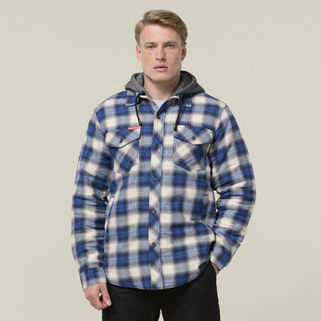 Quilted Flannel Hooded Shacket