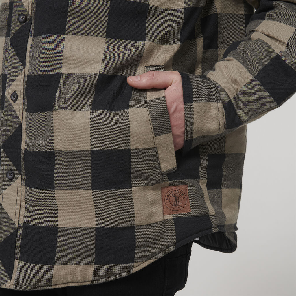 Quilted Flannel Hooded Shacket