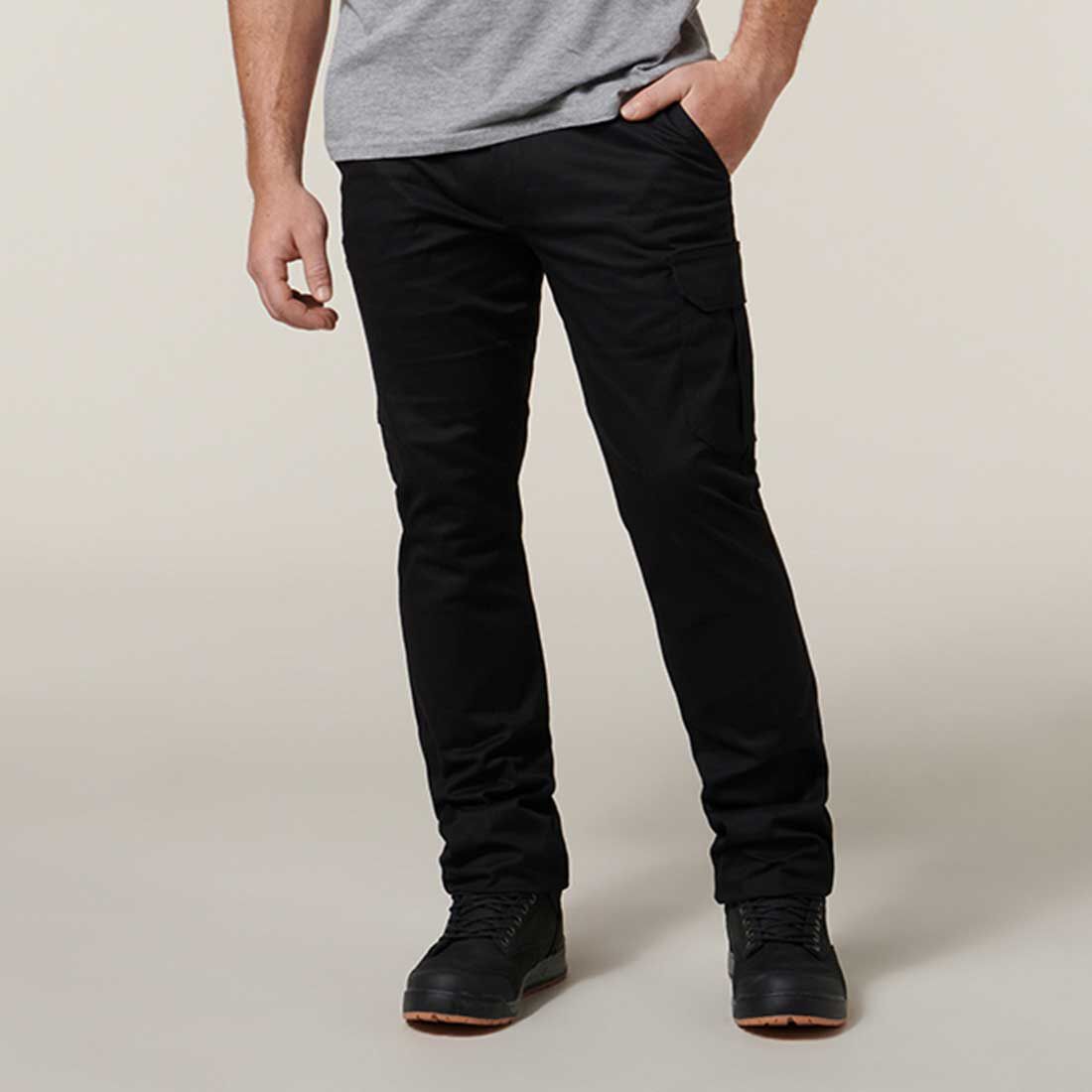 Stretch fit cargo pants discount