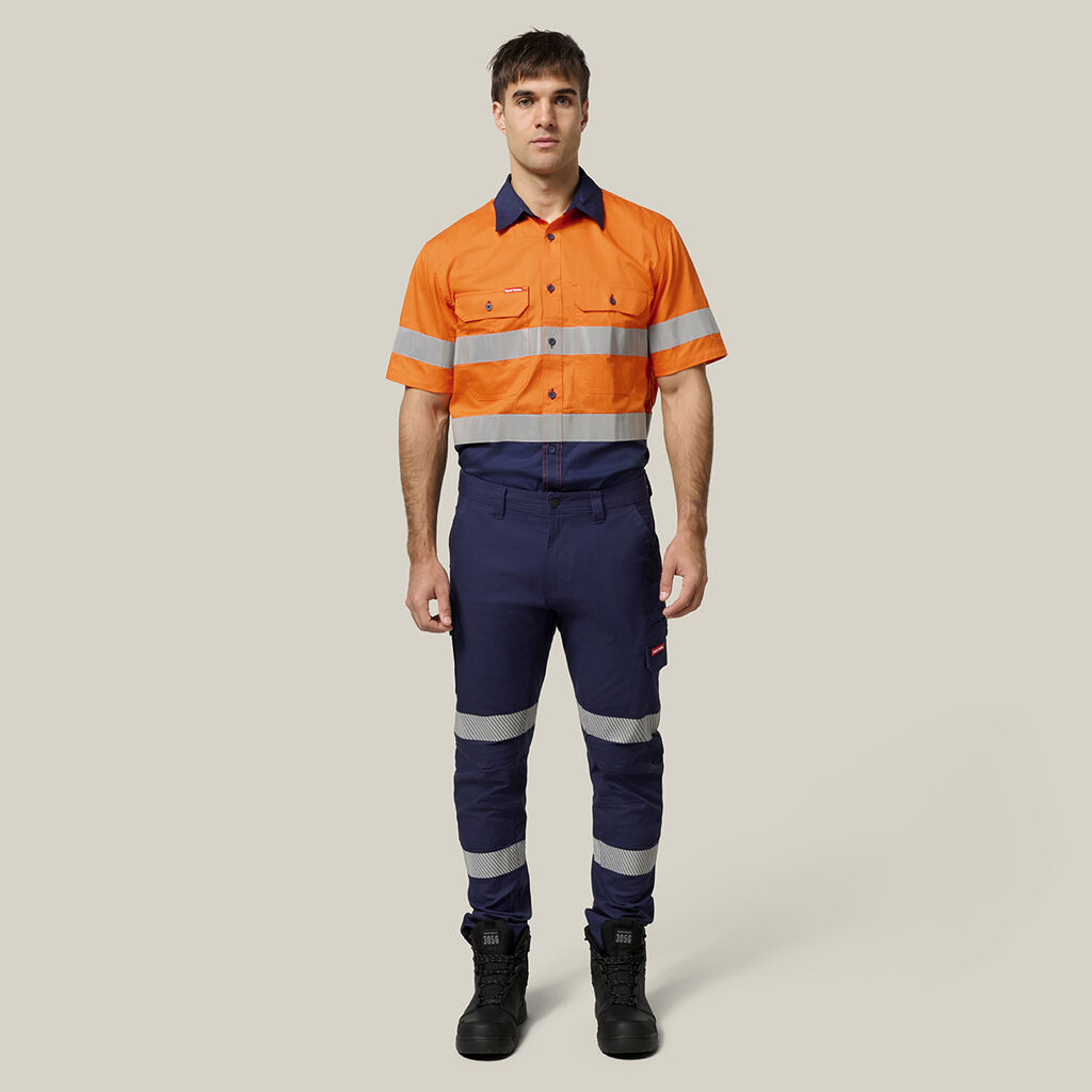 Core Hi-Vis 2 Tone Taped Vented Short Sleeve Shirt