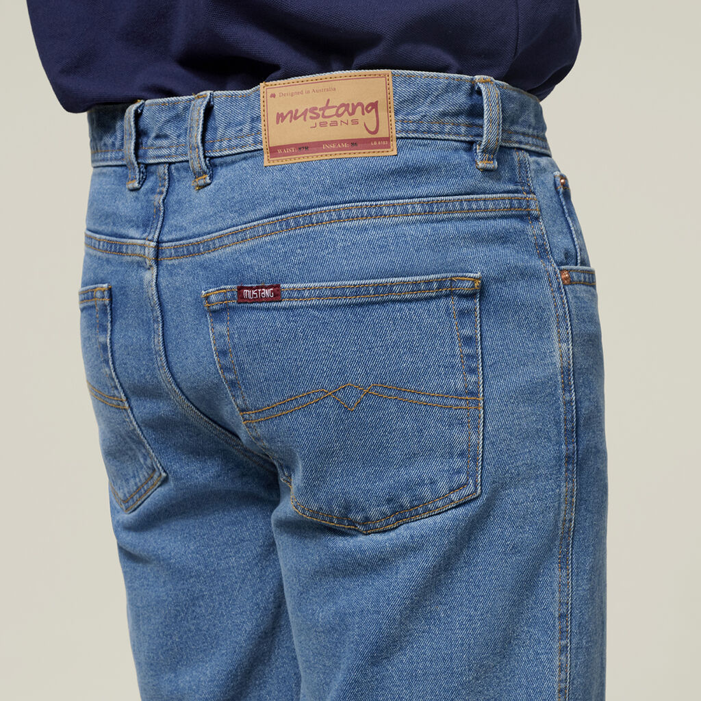 Mustang Regular Fit Stretch Work Jean