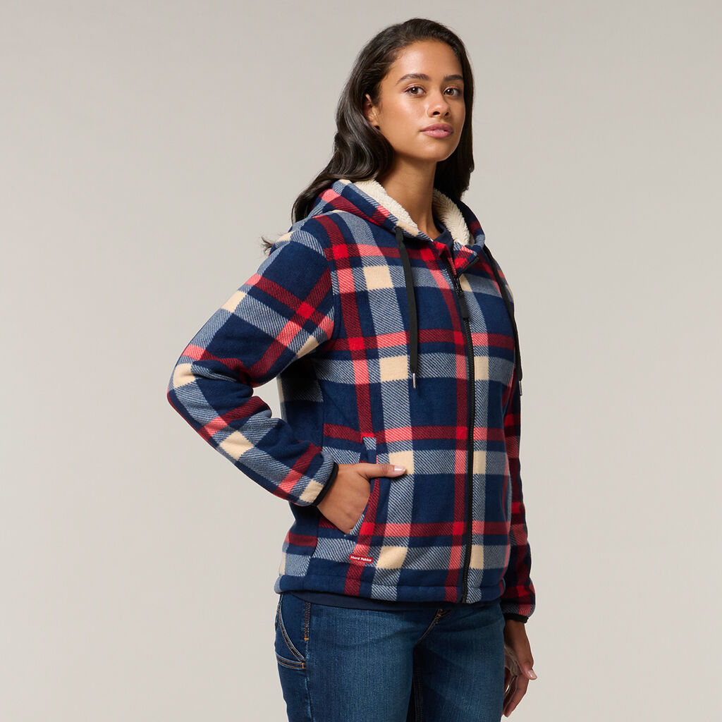 Womens Check Zoodie | Hard Yakka New Zealand