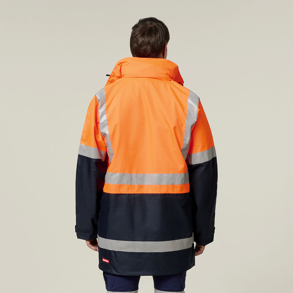 Hi-Vis 4-In-1 Taped Wet Weather Jacket