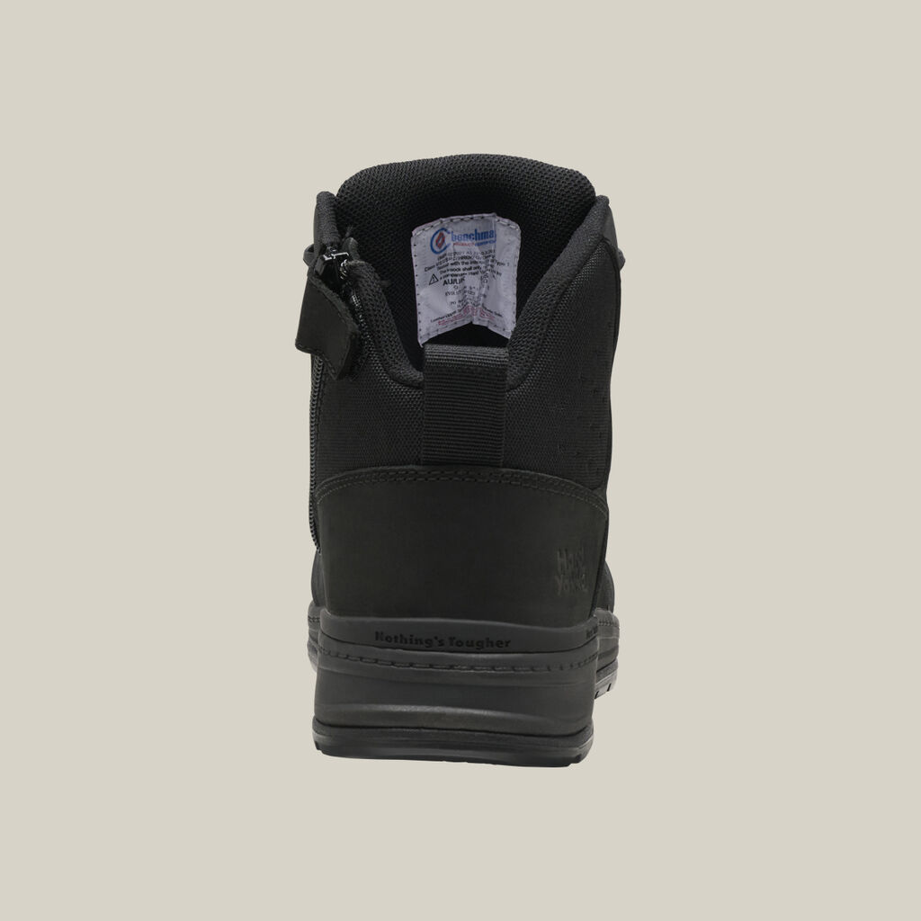 Evolution Lace Up & Side Zip 5" Steel Toe Safety Boot - Black