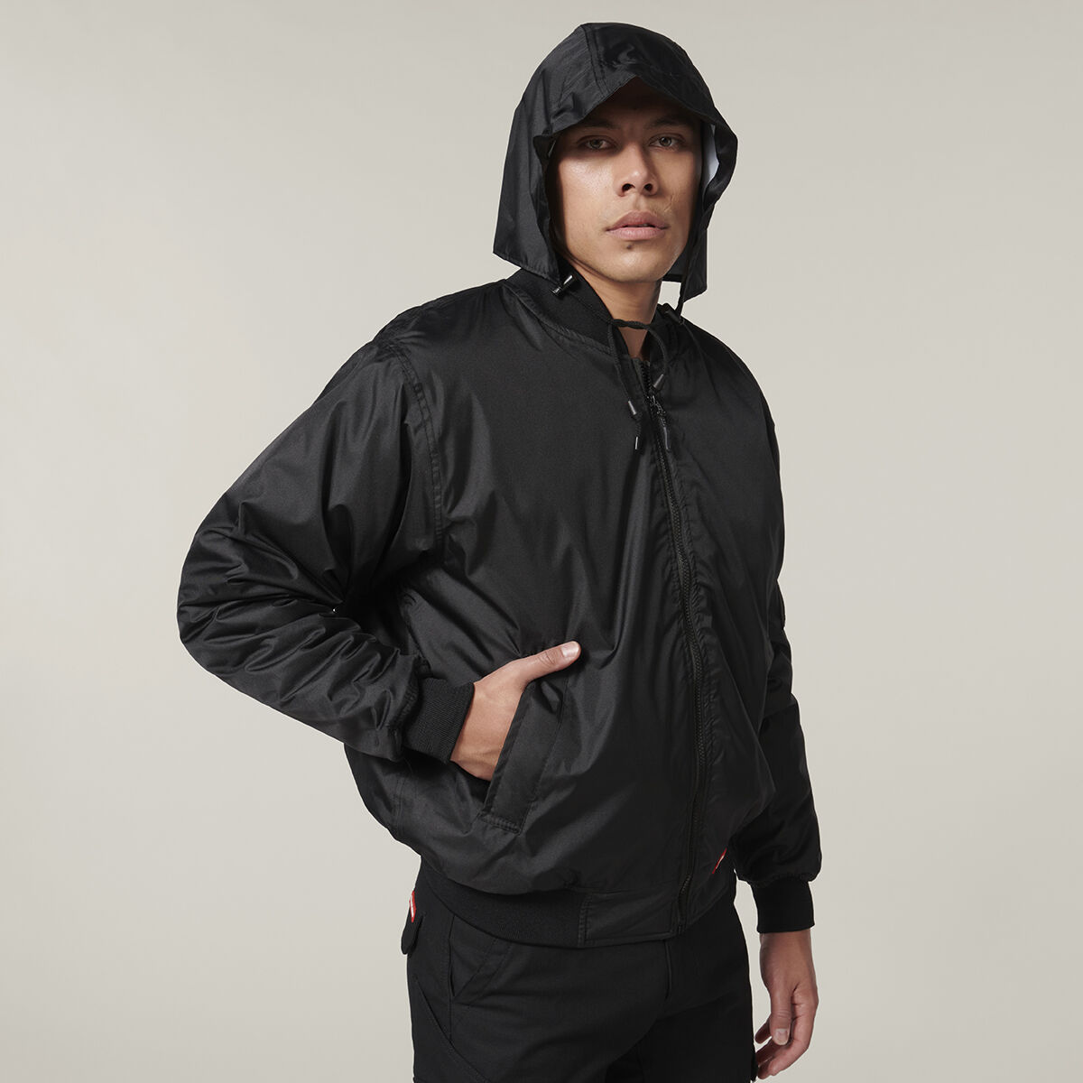 Black waterproof bomber jacket cheap