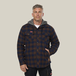 Quilted Flannel Hooded Shacket