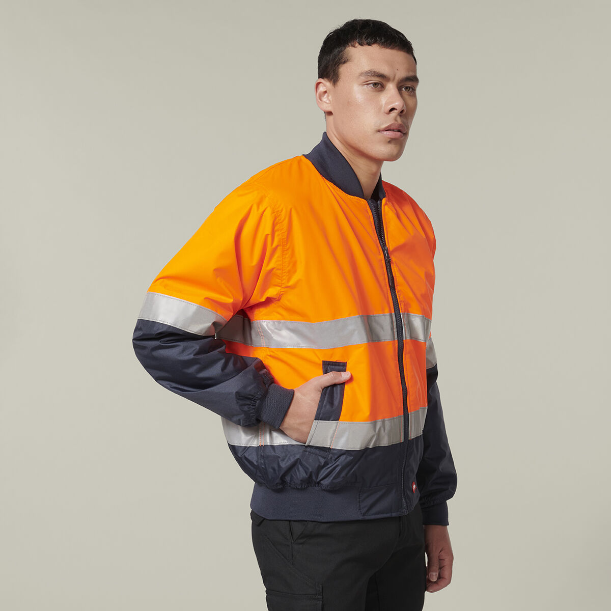 Hi vis sales waterproof bomber jacket