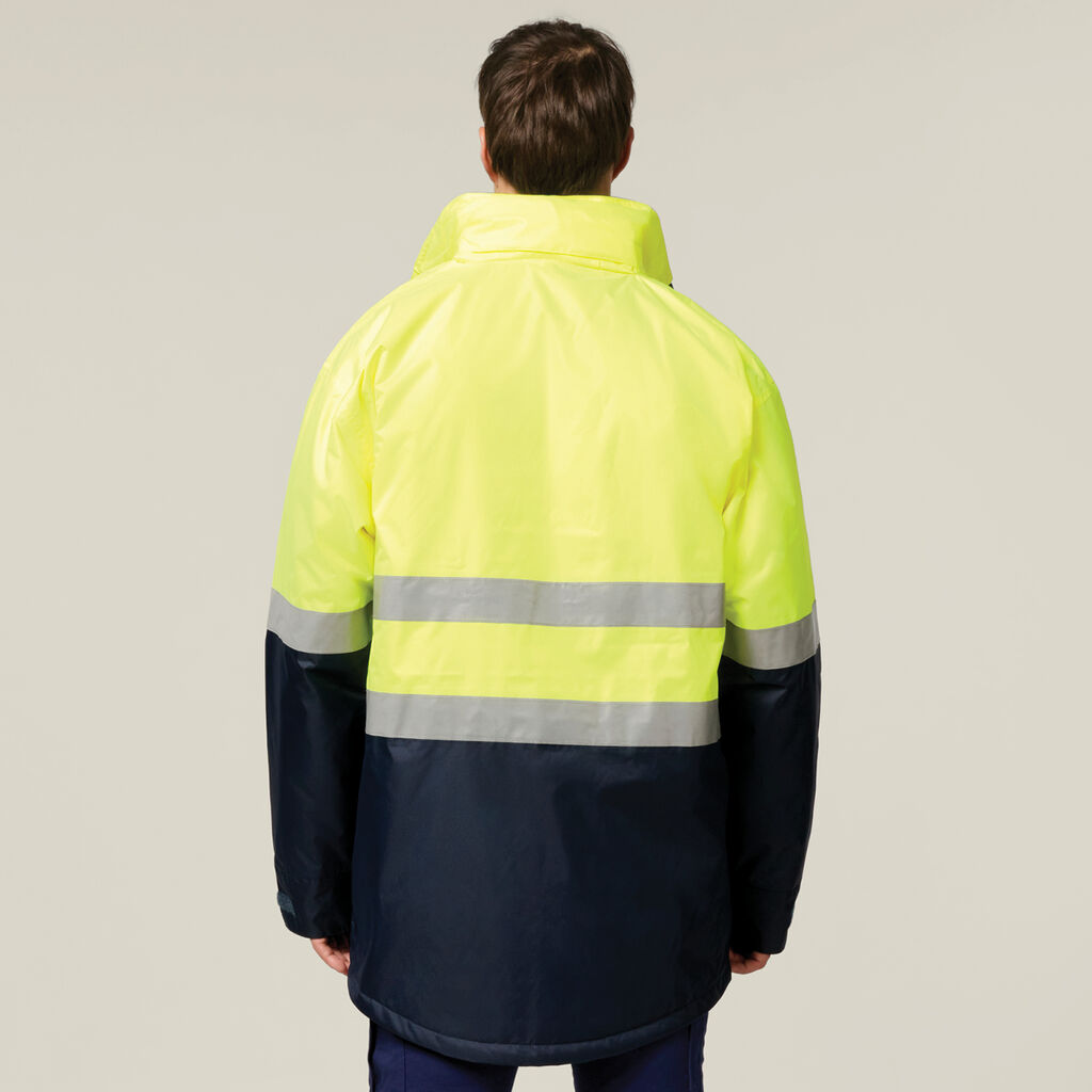 Core Hi-Vis 2 Tone Taped Quilted Waterproof Jacket