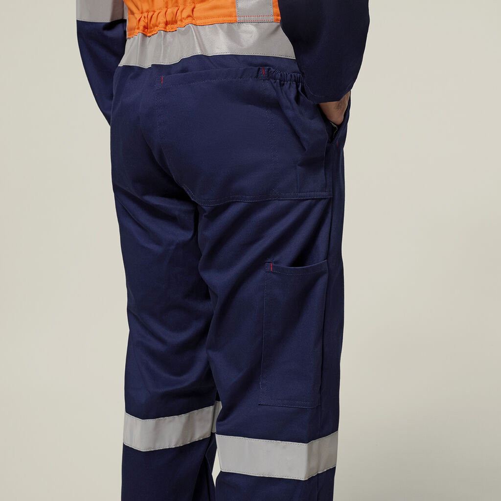 Hi-Vis 2Tone Taped Cotton Drill Coverall