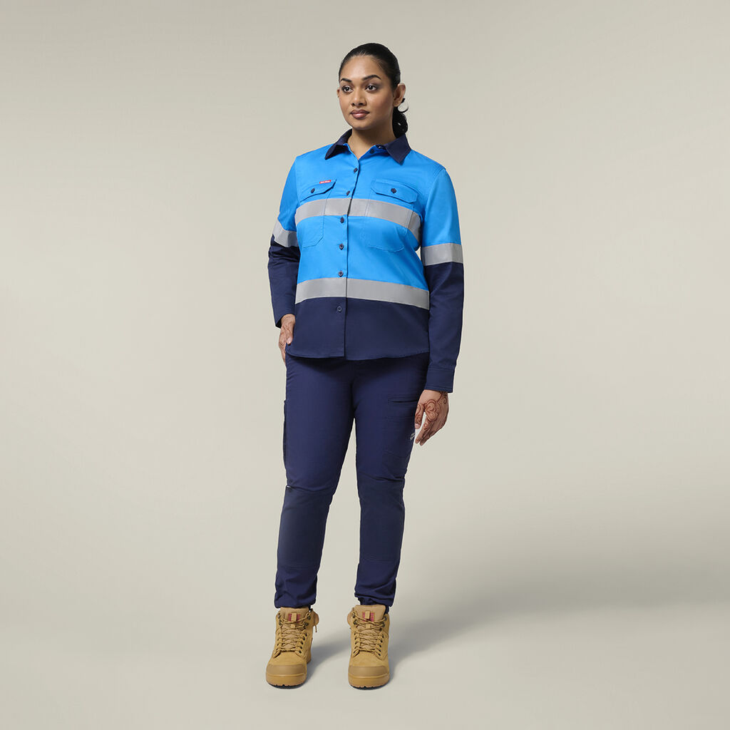Women's Core Long Sleeve Lightweight Spliced Taped Vented Drill Shirt