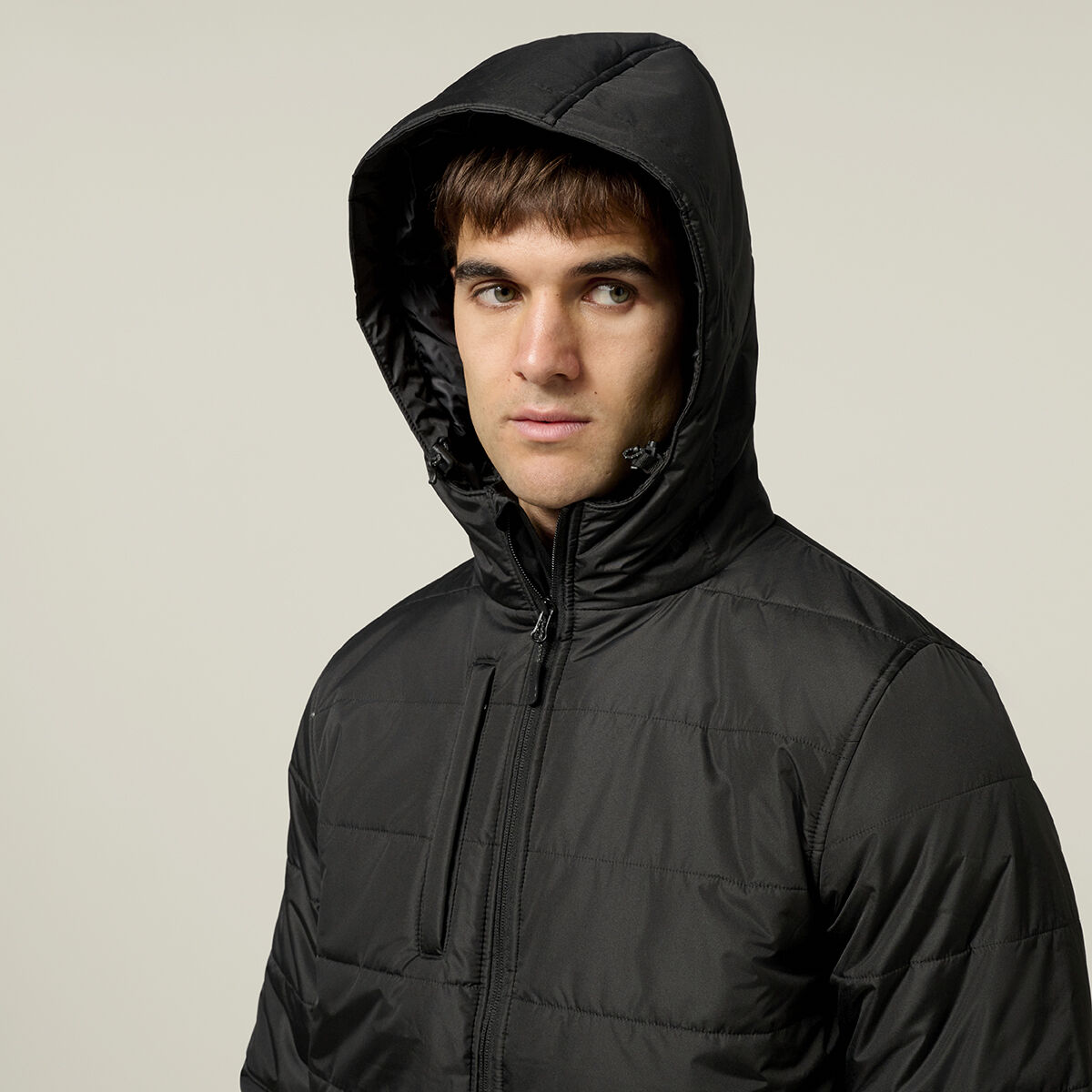 Hooded puffa jacket sale