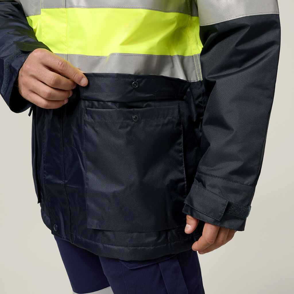 Core Hi-Vis 2 Tone Taped Quilted Waterproof Jacket