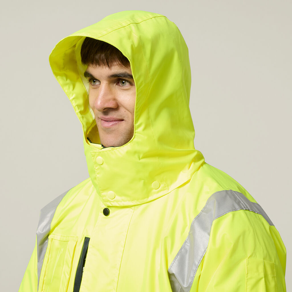 Hi-Vis 4-In-1 Taped Wet Weather Jacket